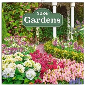 Kalendář Presco Group Poznámkový kalendář Zahrady 2024