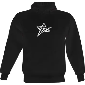 Pánská mikina Pánská mikina s kapucí s potiskem Mikina STO&1 - Star Black pánské