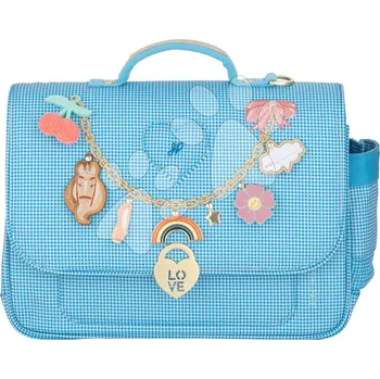 Školní batoh Školní aktovka It Bag Mini Vichy Love Blue Jeune Premier ergonomická luxusní provedení 27*32 cm