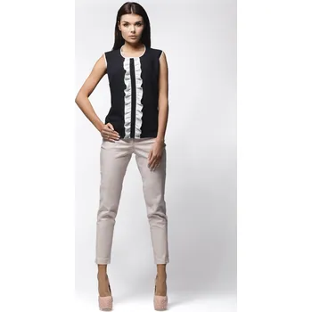 Dámská halenka Jemná halenka s ramínky A024 Barva: Černá, Velikost: S