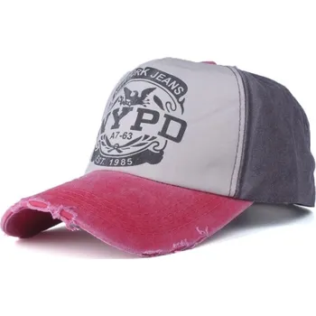 Kšiltovka Šiltovka NYPD-Hnedá/Červená