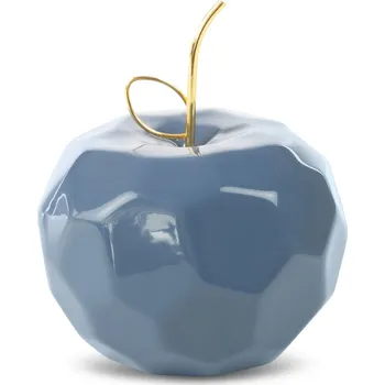 Váza DEKORAČNÍ FIGURKA APEL 13X13X10 CM NÁMOŘNICKÁ MODRÁ