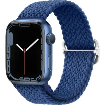 Řemínek na hodinky BSTRAP | BStrap Elastic Nylon reminek na Apple Watch 38/40/41mm, cold blue (SAP013C01)
