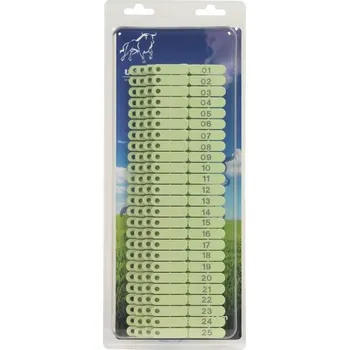 Značení hospodářského zvířete Ušní značky Ovitag pro selata, ovce a kozy 01-100 zelené