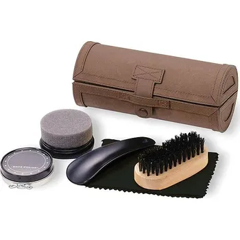 Přípravek pro údržbu obuvi Set na čištění bot, hnědá