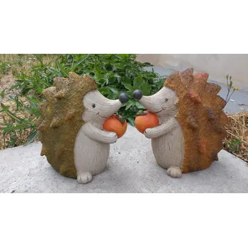 Zahradní dekorace Prodex Import Ježek s dýní zahradní dekorace