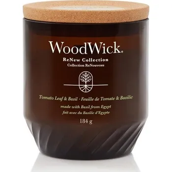 Svíčka WoodWick Střední svíčka ReNew Tomato Leaf & Basil 184 g