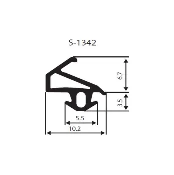 Těsnění pro PVC okna BRÜGMANN rám/křídlo Barva: černá, Typ: BRÜGMANN, rám/křídlo