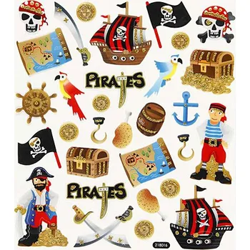 kreativní sada Kreativní nálepky - piráti