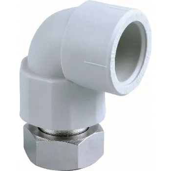 Vodovodní potrubí Koleno PPR 90° s převlečnou maticí d 20 x 1/2"