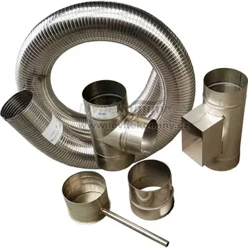 Komín MKSF Souprava pro vložkování flexi 160/90° - 4,0 m