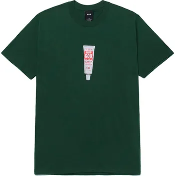 Pánské tričko huf Pánské triko repair tee forest green