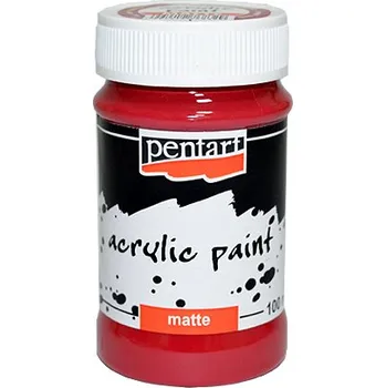 Speciální výtvarná barva Matná akrylová barva PENTART 100ml - vínová červená