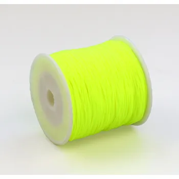 Dětské navlékací korálky Pro Háčkování Šňůrka nylonová 0,8 mm neon žlutá 5 m