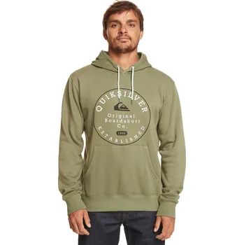 Pánské oblečení mikina Quiksilver Circle Trim Hood - GPH0/Four Leaf Clover L
