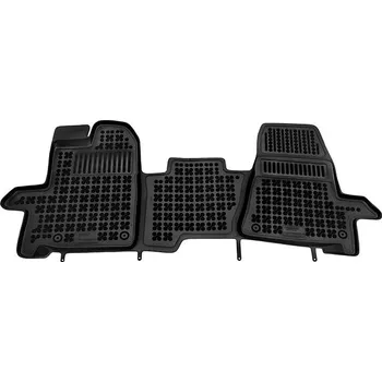 autokoberec Rezaw-Plast, Gumové koberce se zvýšeným okrajem, Ford Tourneo Custom, 2013-2018, 1. řada, 3-místná,