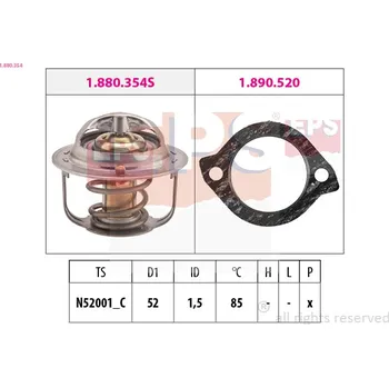 Chladič motoru 1.880.354 Made in Italy - OE Equivalent