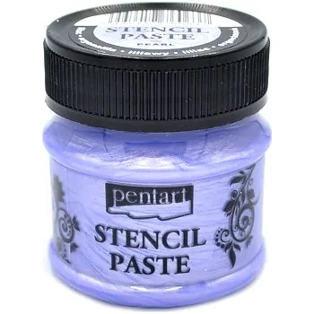 Speciální výtvarná barva Šablonovací pasta PENTART 50ml - perleťová šeříková