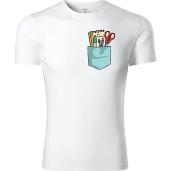 Chlapecké tričko Fenomeno Dětské tričko Školní potřeby Velikost: 110 cm/4 roky, Barva trička: Bílé