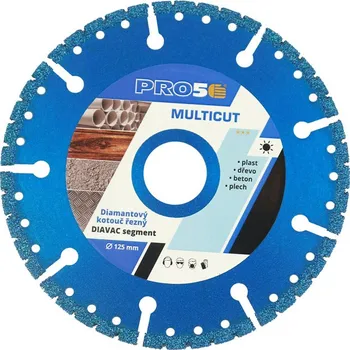 Řezný kotouč Kotouč řezný diamantový PRO5 MULTICUT zásahový multifunkční 125 mm