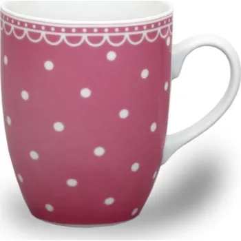 Eva, porcelánový hrnek, 0,37 l, růžové puntíky, Thun 1794