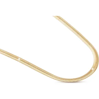 Řetízek Ellami SOFIA 1490 Řetízek z chirurgické oceli, pozlacený hadovitý řetízek 18k zlatem, délka 50 cm Tloušťka řetízku: 3 mm Ellami