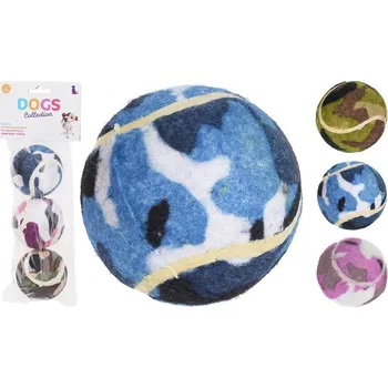 Hračka pro psa hračka pro psa MÍČEK TENISÁK 6cm mix barev (3ks)