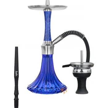 Čistič dýmky Vodní dýmka Aladin Epox 360 Dark Blue Glass Blue