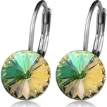 NUBIS® Ocelové náušnice s krystaly Swarovski® LUMINOUS GREEN - NBS08-LG