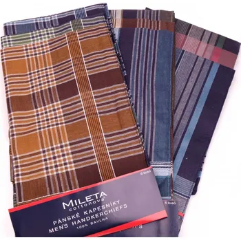 Látkový kapesník Kapesník pánský tmavý 01103 (30ks/bal.)