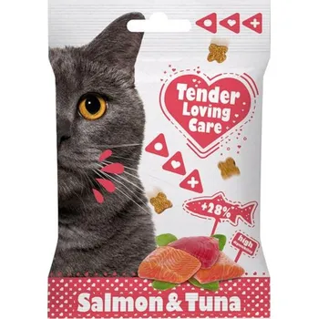 Pamlsek pro kočku Tender Loving Care Cat pamlsek - losos, tuňák 50g