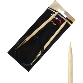 Jehlice Dřevěné kruhové jehlice Knitpro Basix Birch 100 cm 6,5 mm