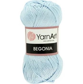 YarnArt Begonia 4917 šedá modrá