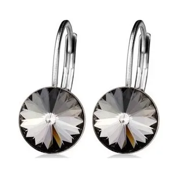 Náušnice Dětské náušnice z chirurgické oceli Black Diamond 8 mm