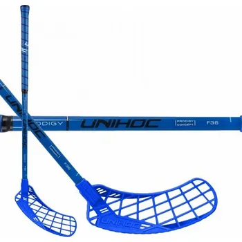 Florbalová hůl Unihoc Epic Youngster Prodigy 36 Blue vel. 60cm (=70cm) pravá kulatá (pravá ruka dole)