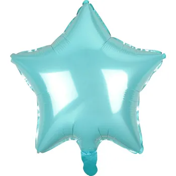 Fóliový balónek Hvězda, světle modrý, 19 palců
