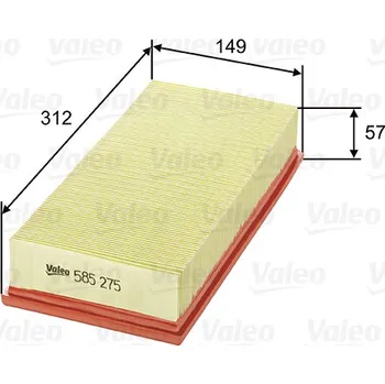 Vzduchový filtr Vzduchový filtr VALEO 585275
