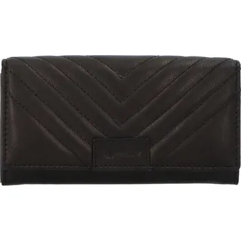 Peněženka Dámská kožená prošívaná peněženka Dora, černá
