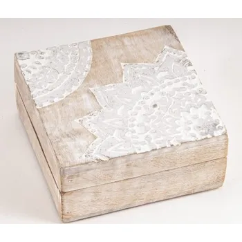 Šperkovnice Dřevěná šperkovnice / truhlička / box s mandalou