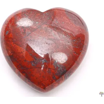 Drahý kámen Magieprirody.cz Srdce Jaspis s hematitem 30x30 mm - Jaspisové srdce #67