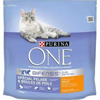 2x1,5kg PURINA ONE Coat & Hairballs s kuřecím