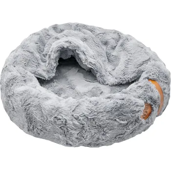 Pelíšek pro psa Huhubamboo ŇUŇU kukaň šedá 70 cm