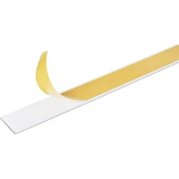 Stavební profil Alu plochá tyč, samolepicí, bílá 30x2mm, 2,6m