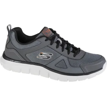 Pánské tenisky Šedo-modré pánské tenisky Skechers Track-Scloric 52631-CCBK Velikost: 45