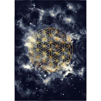 LaForma design studio Krystalová mřížka - Květ života II. - modrá 340800