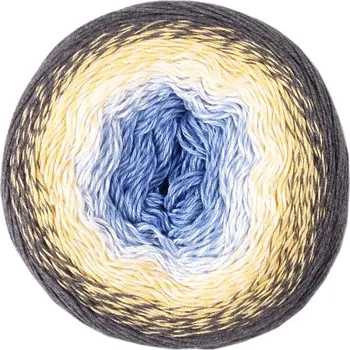 YarnArt Flowers 287 modrá žlutá