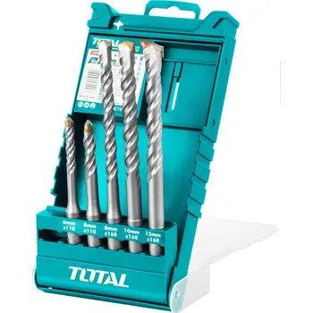 Vrták Vrtáky do betonu ¤6-12mm 5ks SDS+ industrial TOTAL