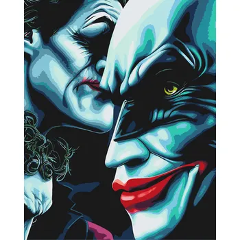 Malování podle čísel - Na čí straně jsi? 4 Velikost: 30x40cm, Rámování: Pouze srolované plátno