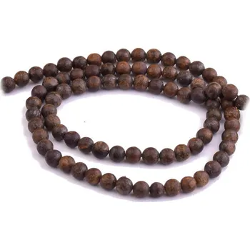 Drahý kámen Bronzit matný 4,5mm