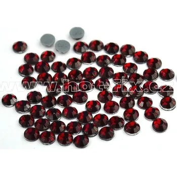 hot-fix skleněné broušené nažehlovací kameny na textil barva 102/N Siam tmavý, velikost SS6 až SS30, balení 144ks barva: broušený barva 102/N Siam tmavý, velikost: velikost SS 6, balení: balení 1grs /144ks
